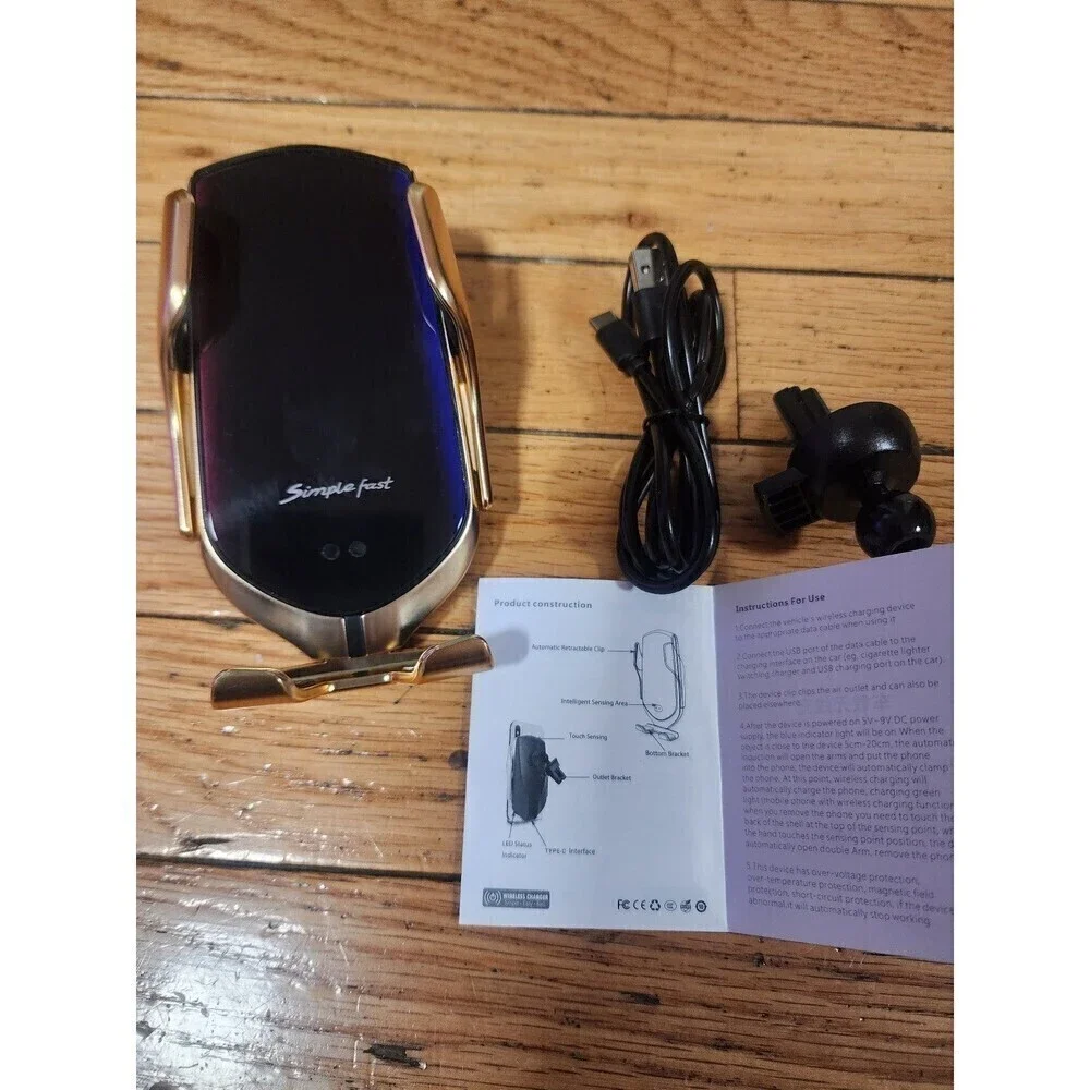 R2 Smart Sensor Wireless Car Charger/Phone Holder